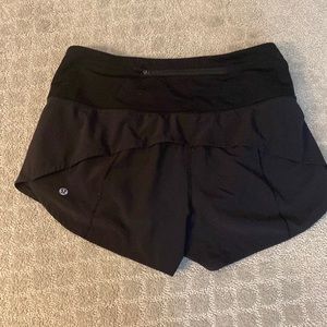 Black lululemon speed ups high rise